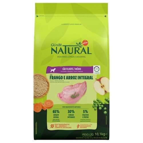 Корм Guabi Natural для щенков средних пород 10,1кг