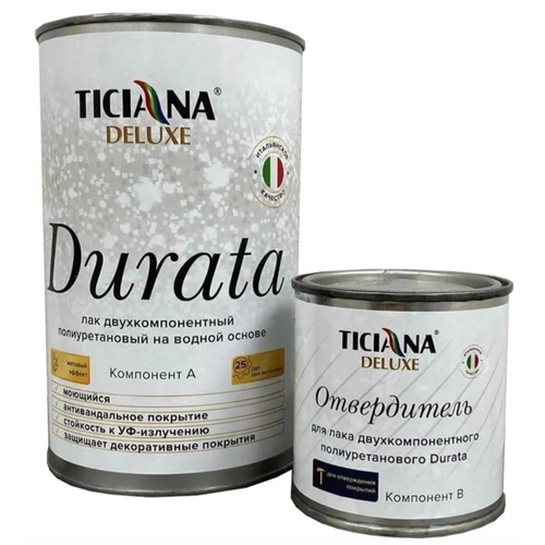 Ticiana Deluxe Durata с отвердителем прозрачный, матовая, 3 л