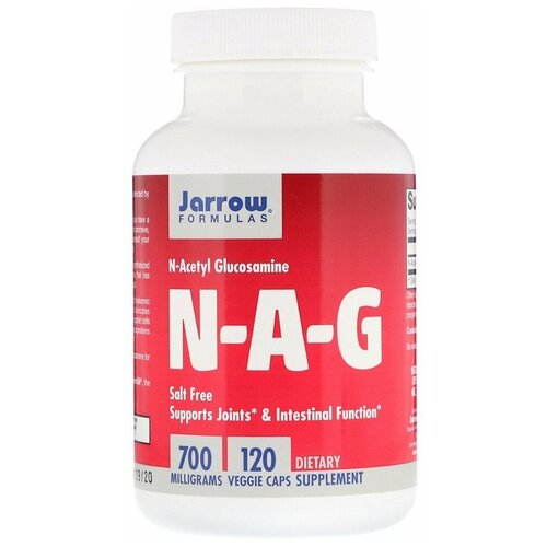 Jarrow Formulas NAG (N-ацетилглюкозамин) 700 мг 120 растительных капсул срок годности 07/2023