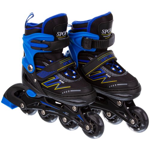 Ролики раздвижные (колеса PU 64 мм со светом, р-р S, 31-34, в сумке 37,8*21,1*10,1 см