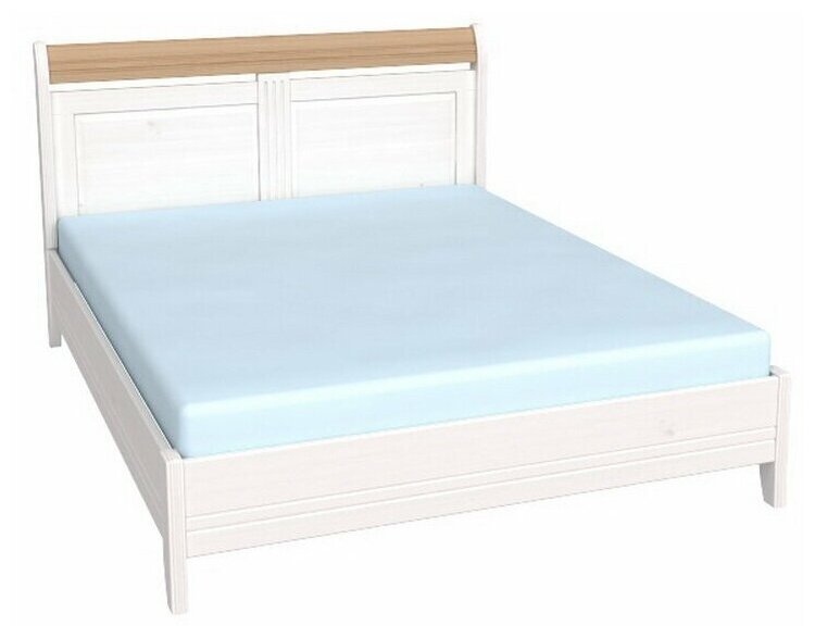 Кровать Бейли 160*200 без изножья цвет: белый/антик
