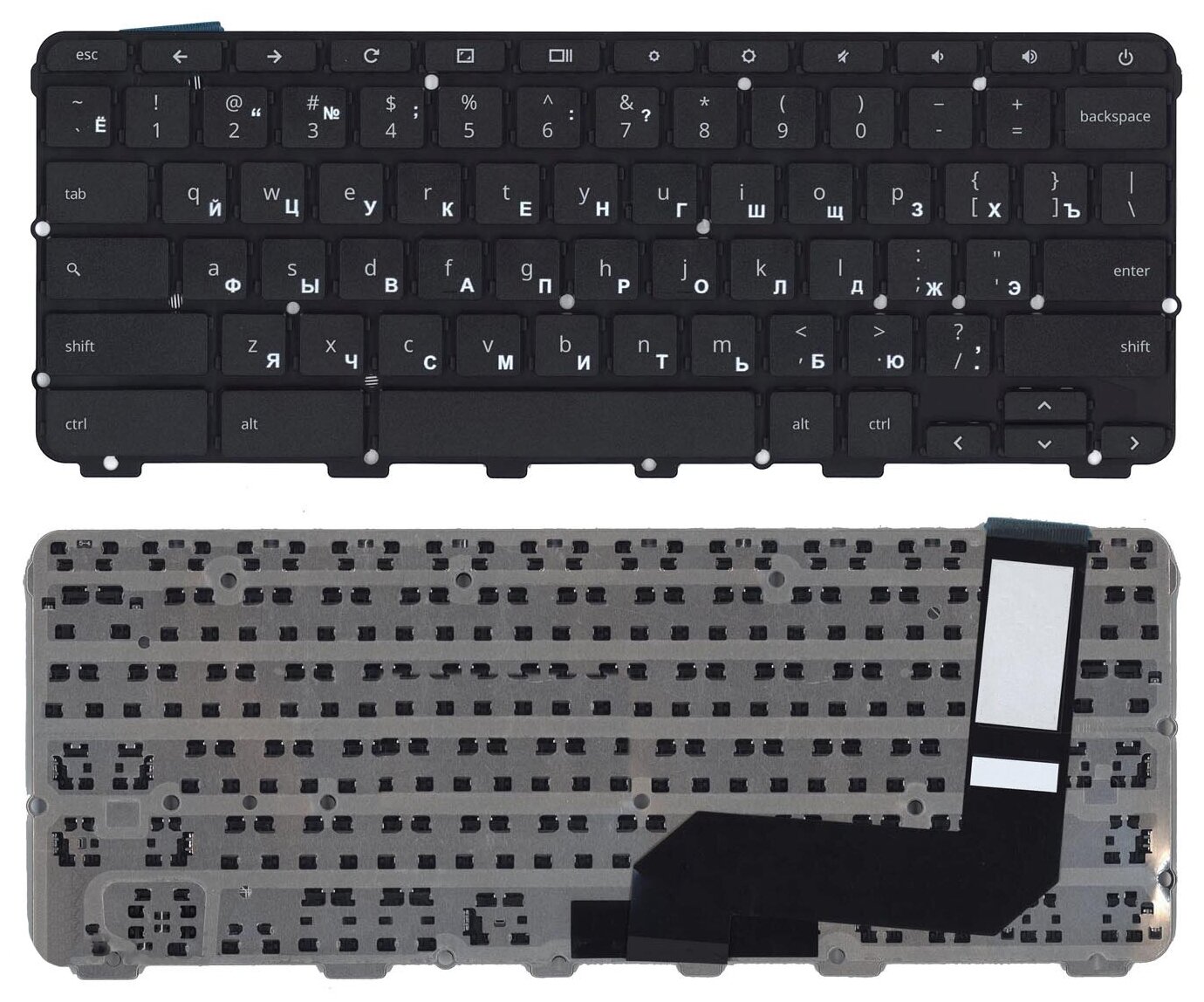 Клавиатура keyboard 37NL6TC0040 для ноутбука Lenovo ChromeBook N21 черная 1353₽