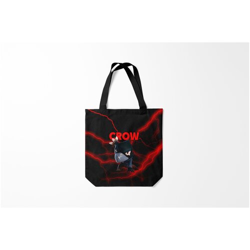 фото Сумка-шоппер / 40х40 см / геймерам / brawl stars crow burnettie