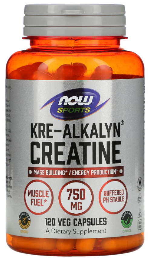 Now Kre-Alkalyn Creatine (750 мг) 120 капсул