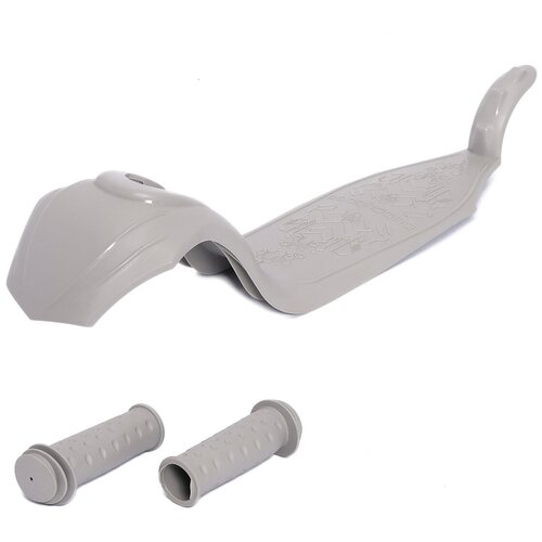 Запчасти для самоката, аксессуары для самоката детского трехколесного Buggy Boom Alfa Mini R, накладка и цветные ручки (серый)