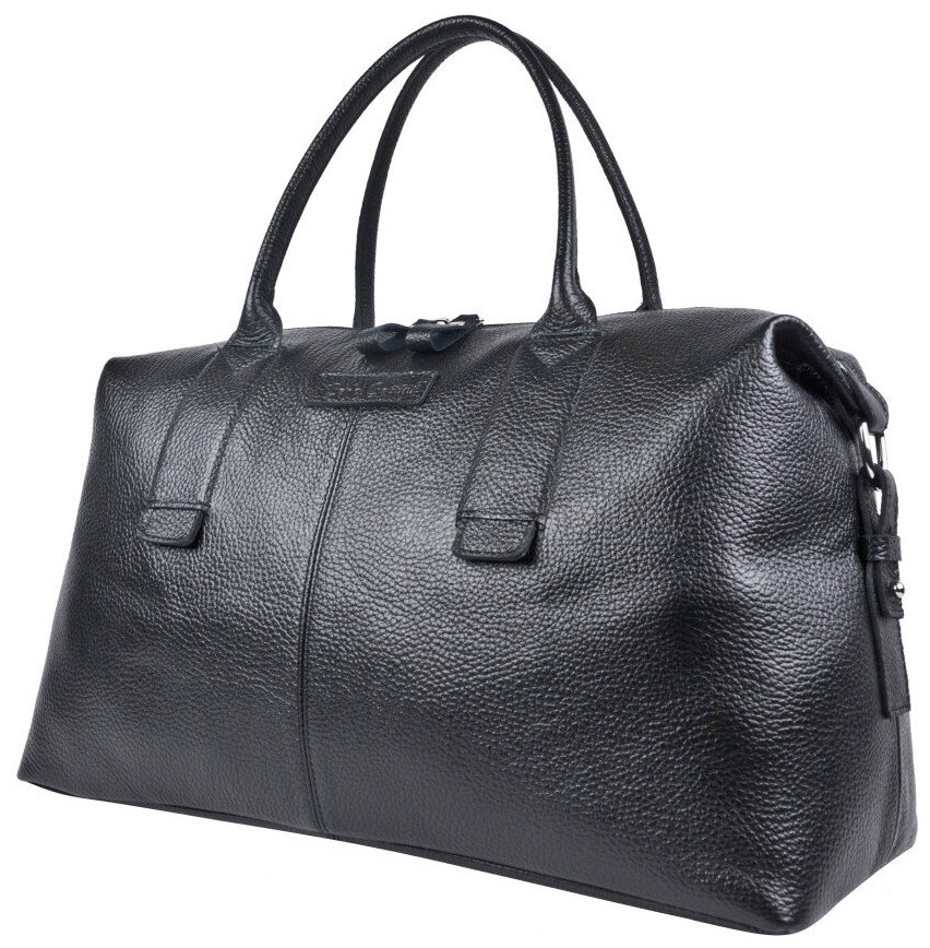 Мужская кожаная дорожная сумка Carlo Gattini Ferrano black 4031-01 