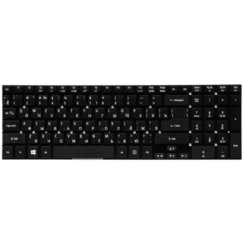 Клавиатура для ноутбука Acer Aspire V3 V3-551 V3-771 5830T 5755G Series Г-образный Enter Черная без рамки PN MP-10K33SU-698 679₽