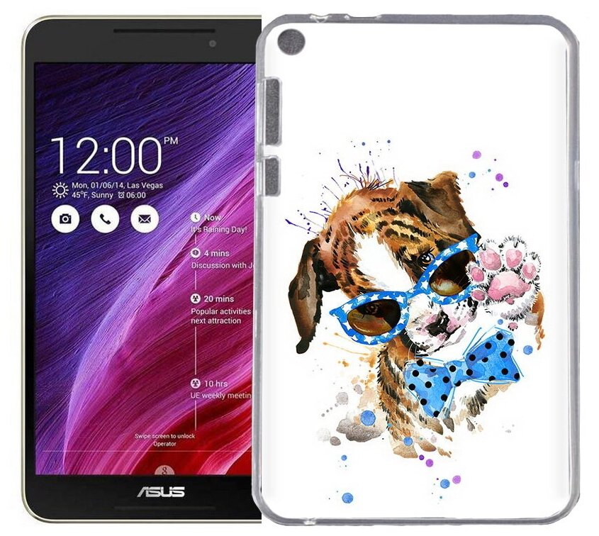 Чехол задняя-панель-накладка-бампер MyPads лапочка для Asus Fonepad 8 FE380CG/FE380CXG (K016) противоударный