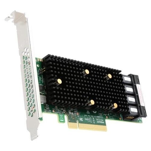 Контроллер Intel Raid RSP3QD160J SGL, PCIe 3.1 x8 LP, Tri-Mode SAS/SATA/NVMe 12G HBA,16port (954491) (аналог LSI 9400-16i 05-50008-00)