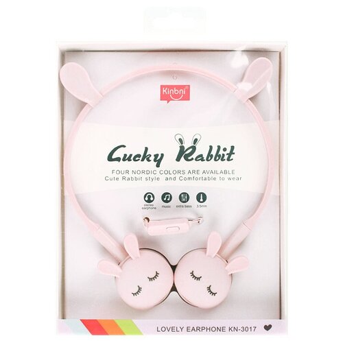 Наушники детские с ободком Зайчики белые Наушники накладные проводные с микрофоном Наушники для детей детская гарнитура 62500₽