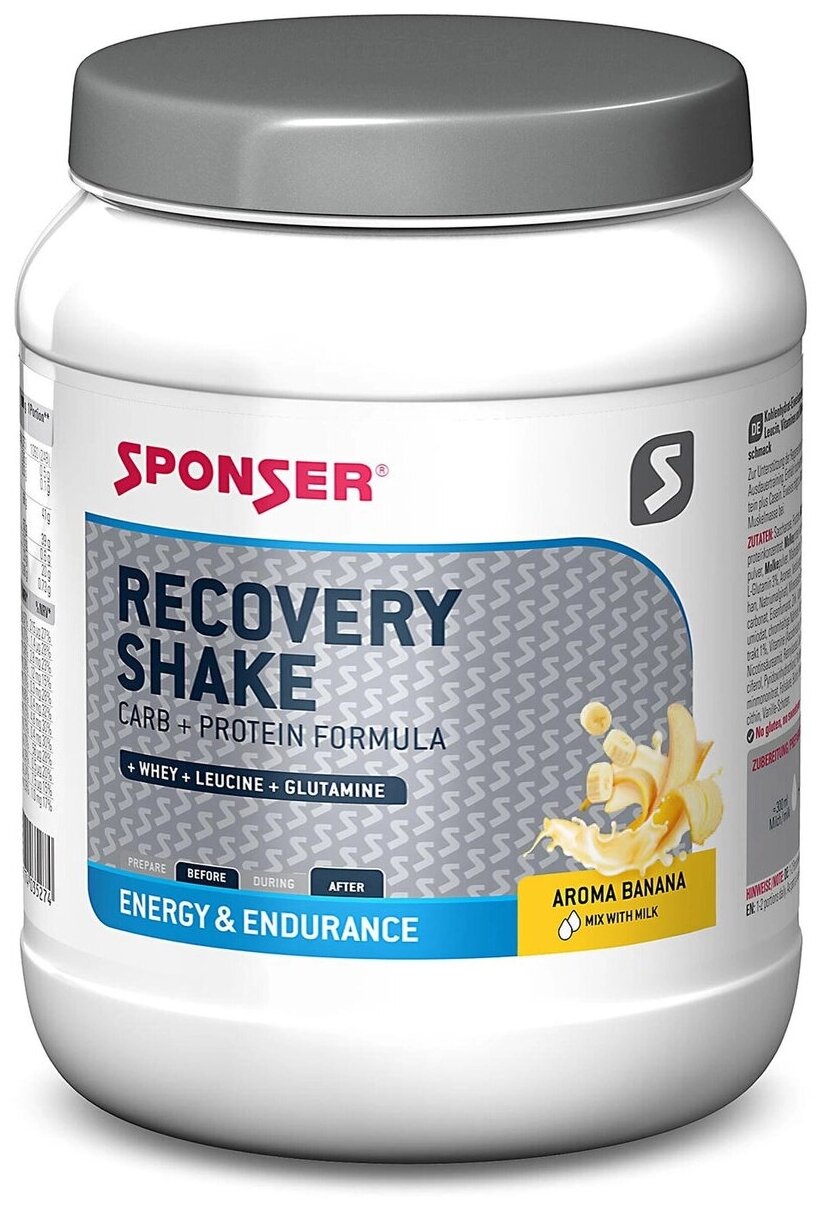 Восстановление SPONSER RECOVERY SHAKE 900 г, Банан