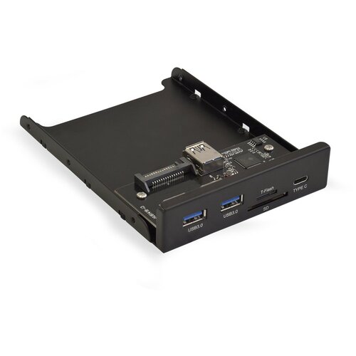 USB 3.0 20pin -> 2x A+Type C+Card reader Exegate U3H-621