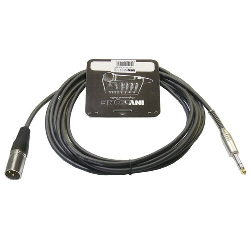 INVOTONE ACM1010S/BK - микрофонный кабель, 6,3 джек стерео <-> XLR (папа), длина 10 м (черный) invotone dsx15a
