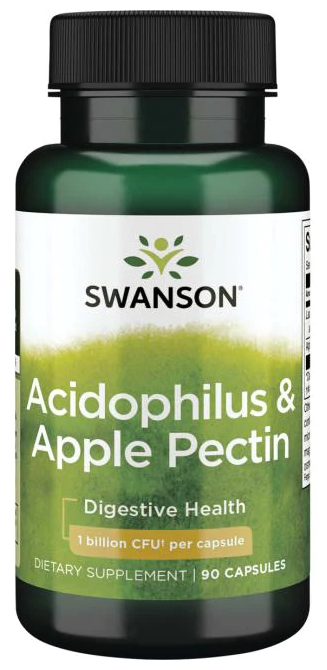 Swanson Acidophilus & Apple Pectin, 90 капс.