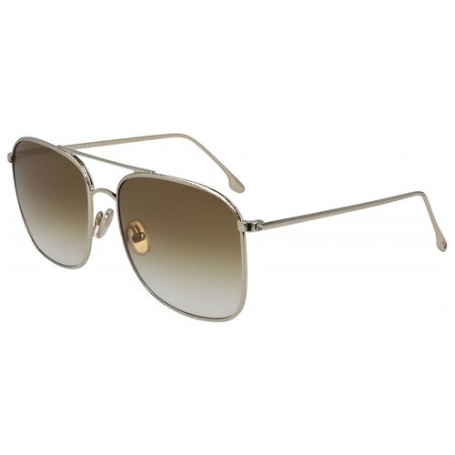 Солнцезащитные очки Victoria Beckham, оправа: металл, для женщин, золотой