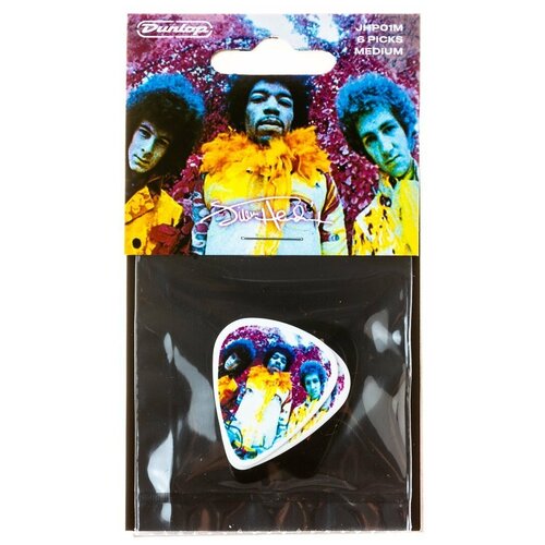 jhp01m jimi hendrix are you experienced медиаторы 6шт dunlop Медиаторы, средние, 6 шт. Dunlop Jimi Hendrix Experienced JHP01M 6Pack