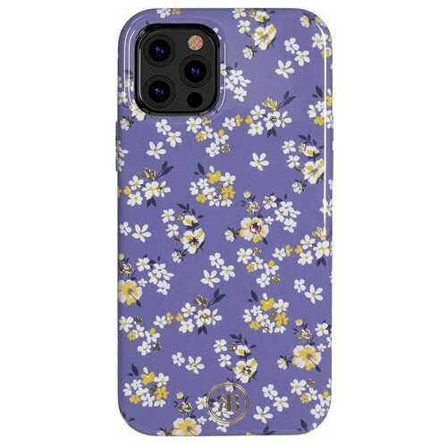 Чехол PQY Blossom для iPhone 12/12 Pro Фиолетовый