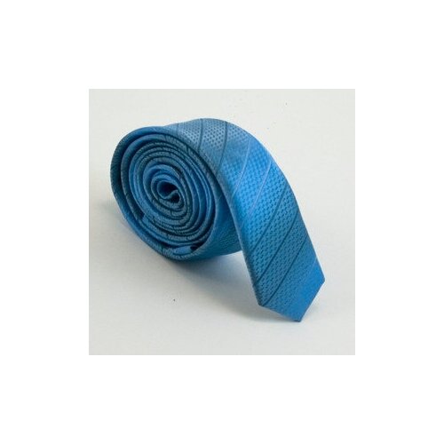 Галстук George Lee, узкий, в полоску, для мужчин, голубой