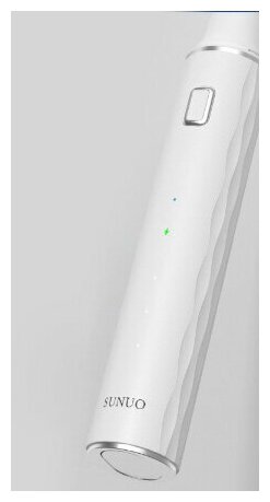 Умный портативный ультразвуковой скалер для чистки зубов Xiaomi Sunuo T12 Plus Smart Visual Ultrasonic Dental Scale, белый - фотография № 9