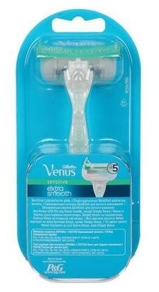 станок для бритья GILLETTE Venus Sensitive Extra Smooth + 1 кассета - фото №4