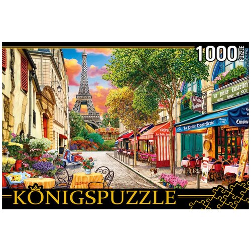 Пазл Konigspuzzle Яркая парижская улица, ФK1000-6637, 1000 дет.