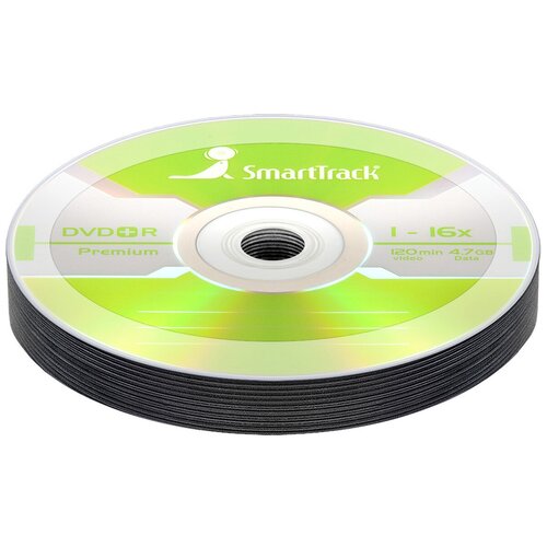 Диск DVD+R 4,7Gb 16x SmartTrack bulk, упаковка 10 шт. диск smartbuy dvd r 4 7gb 16x bulk упаковка 100 шт