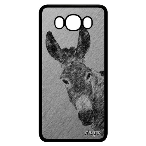 фото Противоударный чехол на телефон // galaxy j7 2016 // "осел" упрямец ишак, utaupia, серый