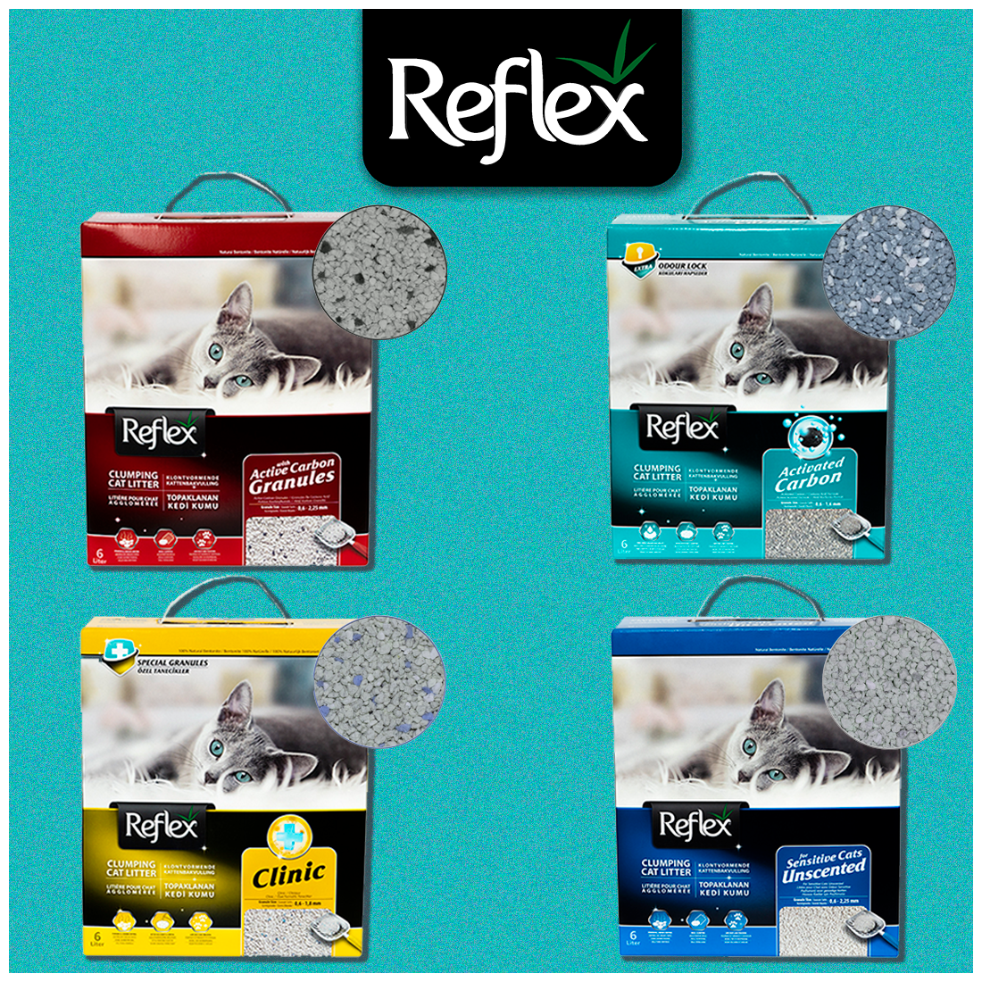 Reflex наполнитель для кошачьих туалетов, гипоаллергенный, без запаха (6 л) - фото №12