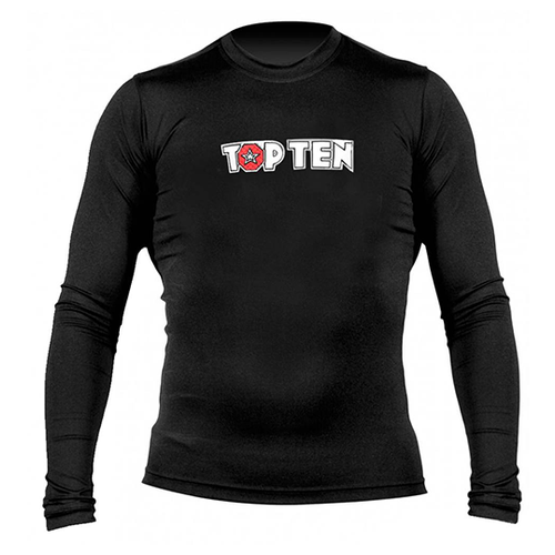 Рашгард TOP TEN MMA long sleeve Black - Top Ten - Черный - 46-S