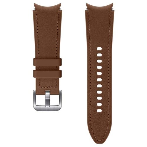 Кожаный ремешок SAMSUNG Hybrid Leather Galaxy Watch4 Сlassic | Watch4, размер S/M, светло-коричневый (ET-SHR88SAEGRU)