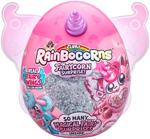 Мягкая игрушка Zuru RainBoCorns Fairycorn Surprise S4 T21545, 26 см, фиолетовый