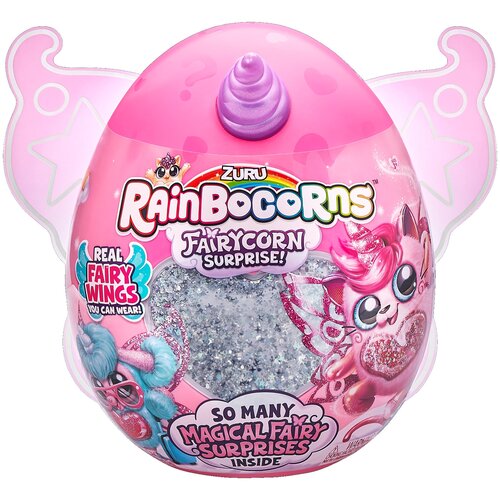 мягкая игрушка zuru fairycorn princess surprise розовый 27 см Мягкая игрушка Zuru RainBoCorns Fairycorn Surprise S4 T21545, 26 см, фиолетовый