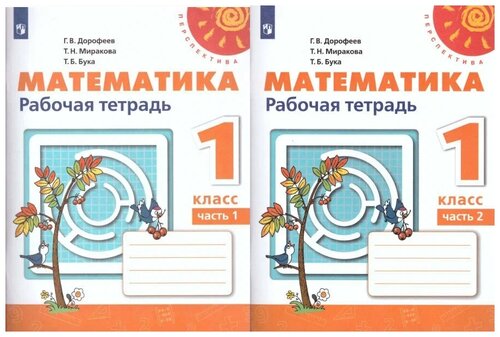 Математика. 1 класс. Рабочая тетрадь, комплект из двух частей . Г. В ...