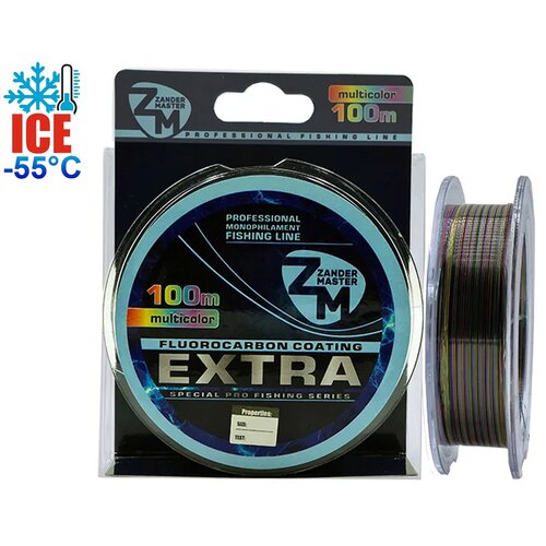 фото Монофильная леска для рыбалки zandermaster extrа, 1 шт. по 100 м; 0.203 мм zander master