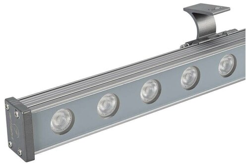 Светодиодный прожектор AR-LINE-1000M-24W-24V RGB (Grey, 30 deg, DMX512) (Arlight, Закрытый)