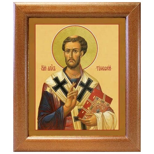 Апостол от 70-ти Тимофей Ефесский, епископ, икона в широкой рамке 19*22,5 см