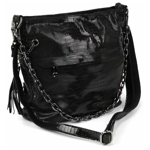 Женская сумка из натуральний кожи с лазерной обработкой под змею 27смх24смх12см