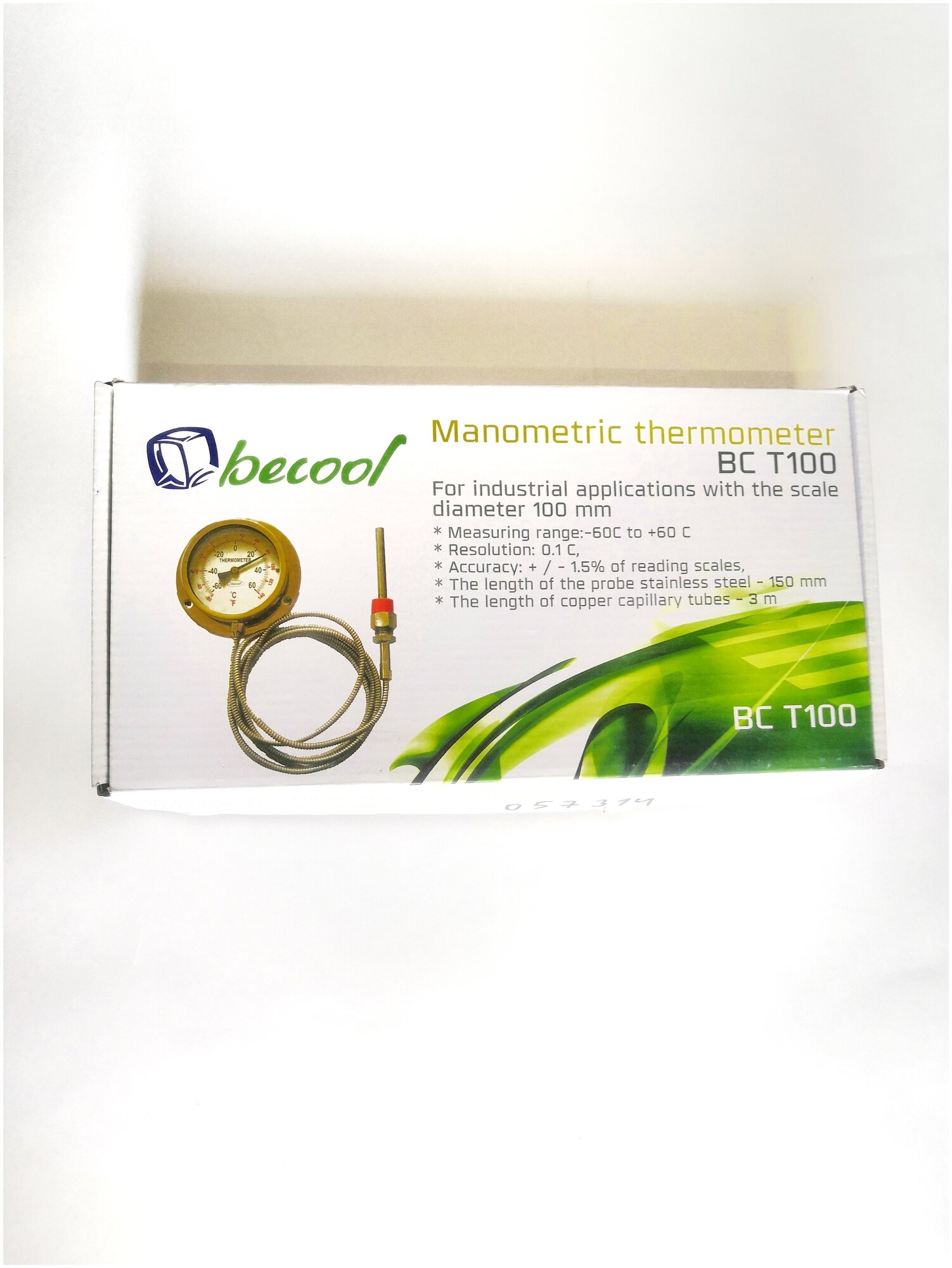 Манометрический термометр Becool BC-T100