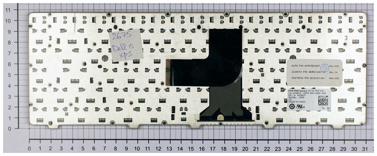 Клавиатура для ноутбука Dell Vostro 3555 черная