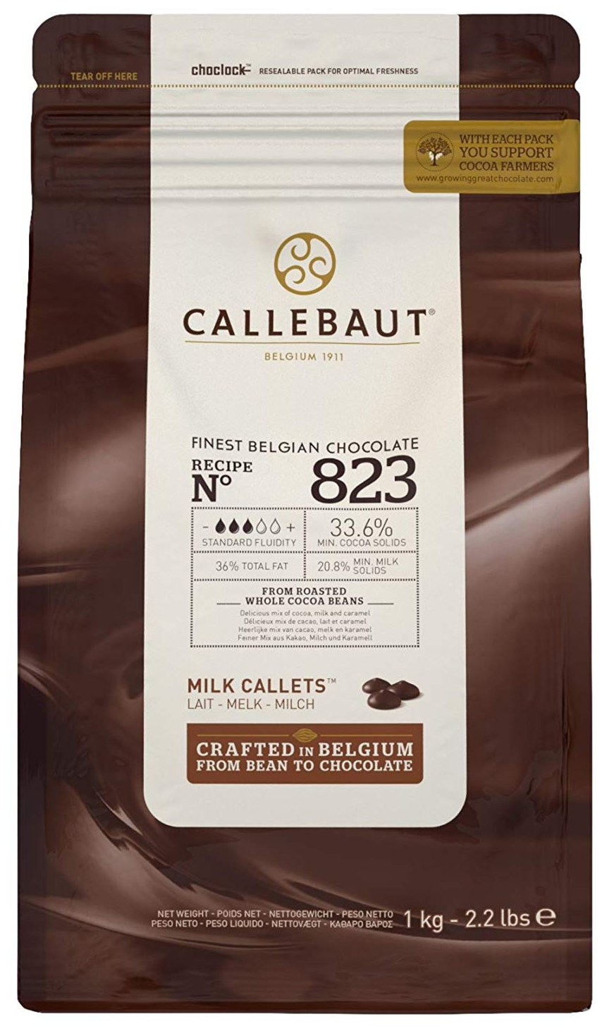 Callebaut - Шоколад молочный 33,6% какао (823-RT-U68) 1кг