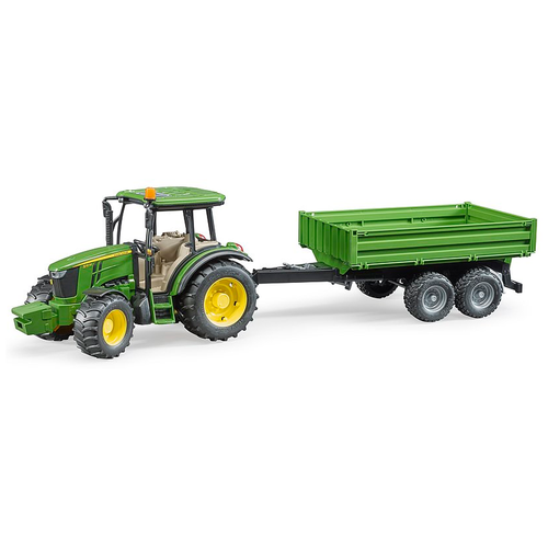 Трактор Bruder John Deere 5115M с прицепом (02-108) 1:16 26 см