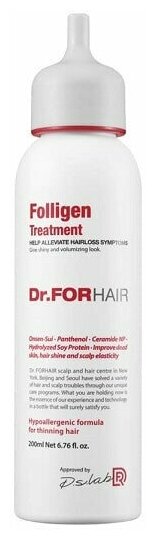 Укрепляющий кондиционер для ослабленных волос Folligen Treatment Dr. For Hair, 200 мл