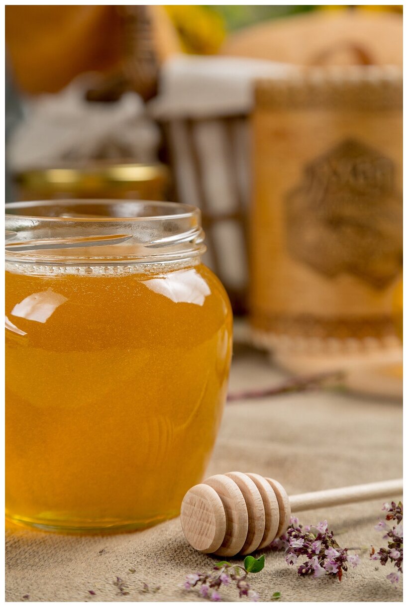 Липовый башкирский мёд 300 гр. натуральный мед правильное питание подарок сладкое замена сахара - фотография № 3