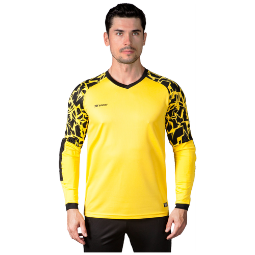 Лонгслив спортивный 2K SPORT, размер XXL, желтый футбольная футболка 2k sport victory силуэт полуприлегающий влагоотводящий материал дополнительная вентиляция размер xxl желтый