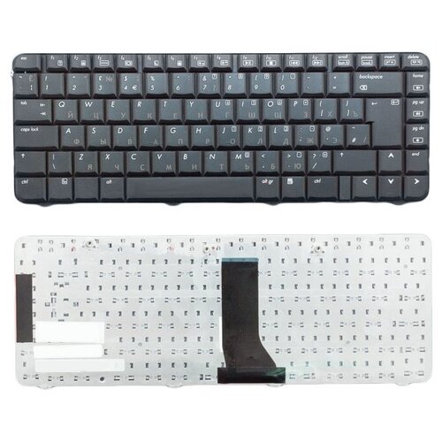 Клавиатура для ноутбука HP Compaq Presario CQ50 G50 черная большой Enter 1408₽