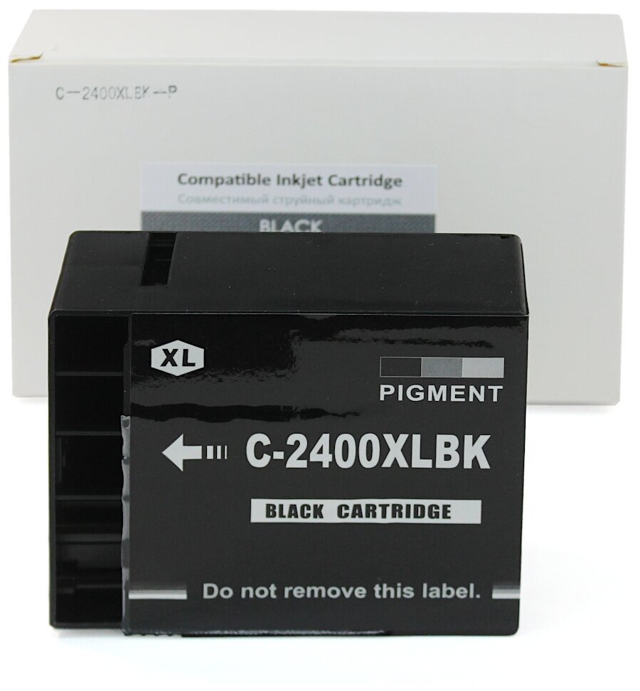 Картридж BPI-PGI2400XLBK Black для Canon MAXIFY iB4040, iB4140, MB5040, MB5140, MB5340, MB5440, (совместимый PGI-2400XLBK), пигментный черный