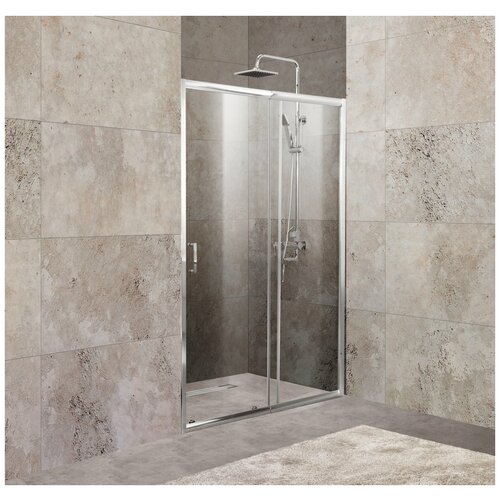 душевая дверь belbagno unique 200 unique bf 2 170 200 c cr профиль хром стекло прозрачное Душевая дверь в нишу BelBagno Unique BF-1-100/115-C-Cr стекло прозрачное