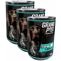 Влажный корм для собак GRAND PRIX телятина, с овощами 3 шт. х 400 г