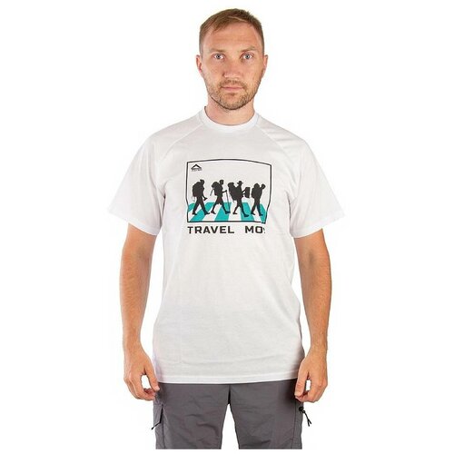 Футболка PAYER Travel Mob (Трэвел моб) (хлопок, белый) (р-р L) (Novatex)
