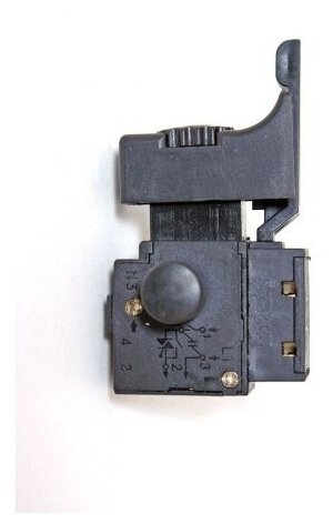 Выключатель (кнопка) для дрели DWT китайского производства реверс загнут вверх CD-123